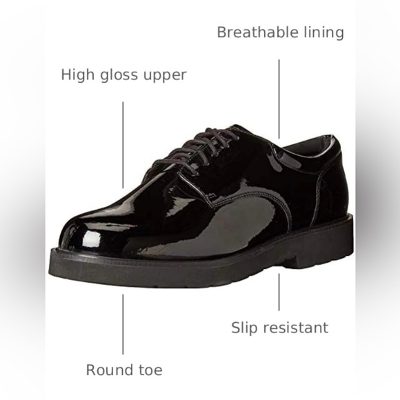 Bates Glossy Black Oxfords main image 7